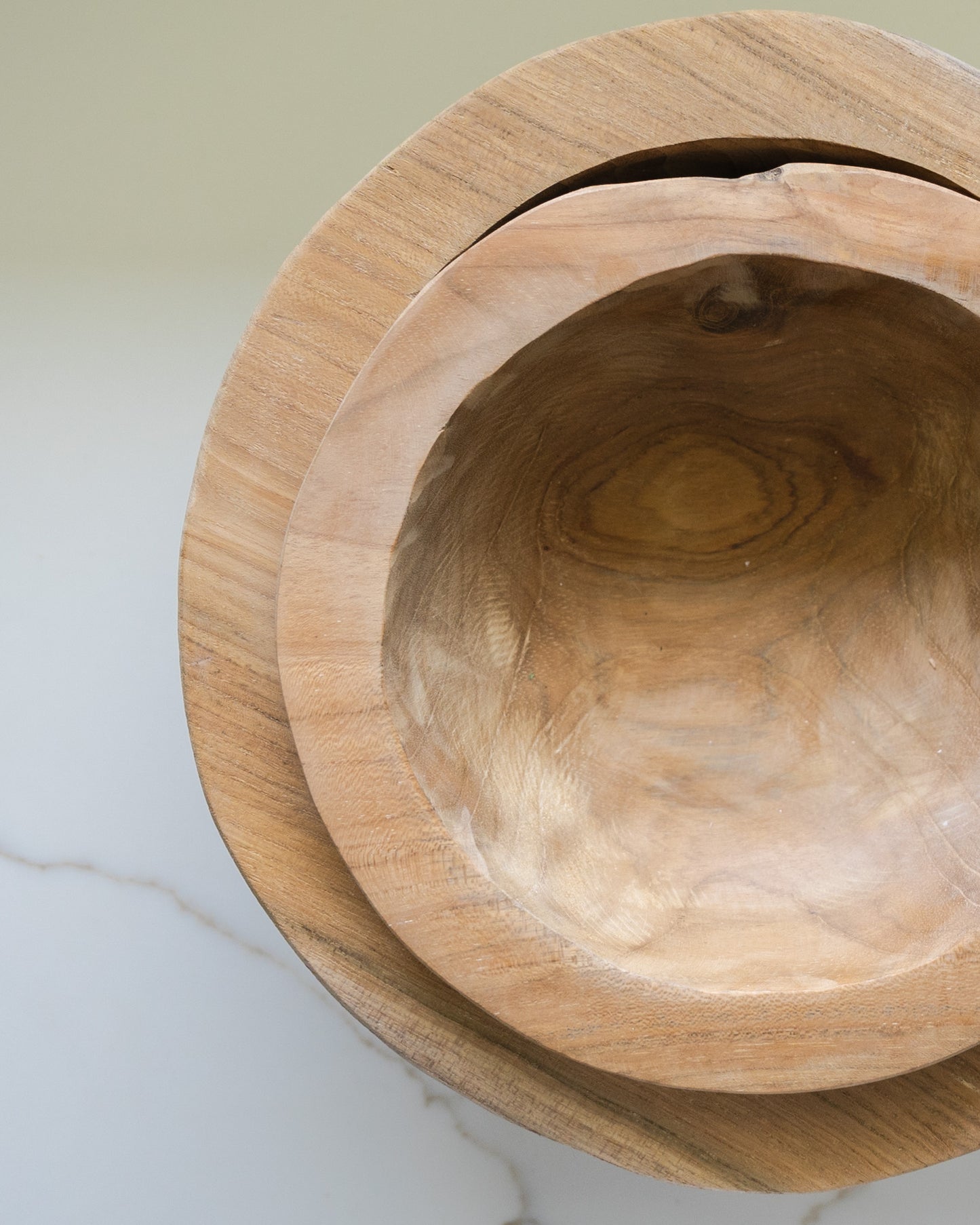Teak Wood Bowl Set