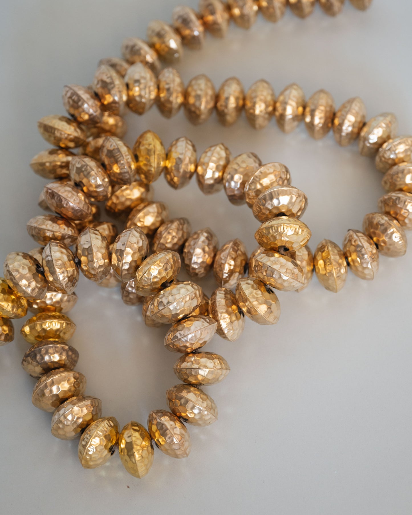 Hammered Metal Bead Garland