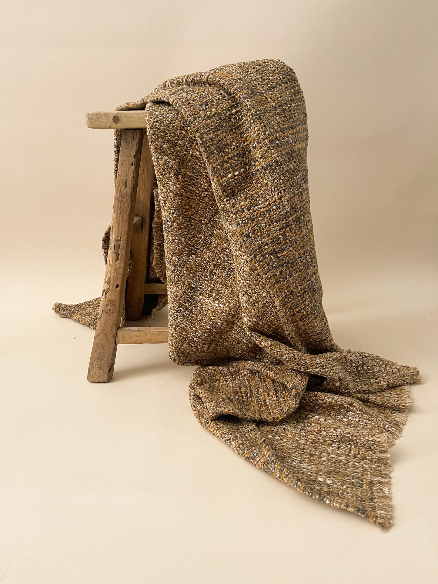 Melange Bouclé Throw Blanket