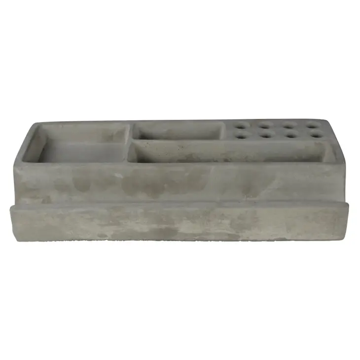 Cement Desk Organizer