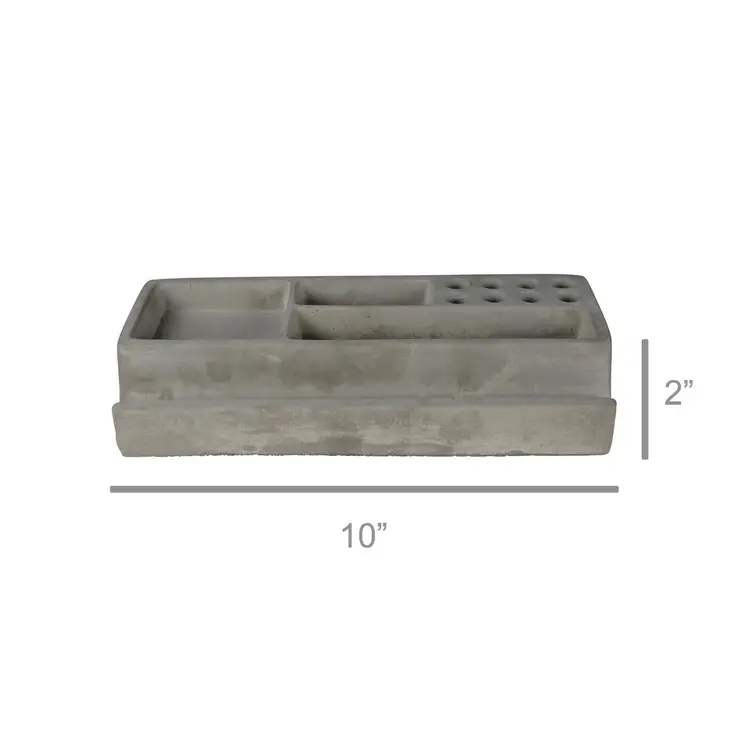 Cement Desk Organizer