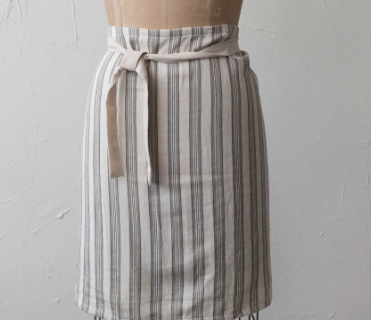 Striped Half Apron