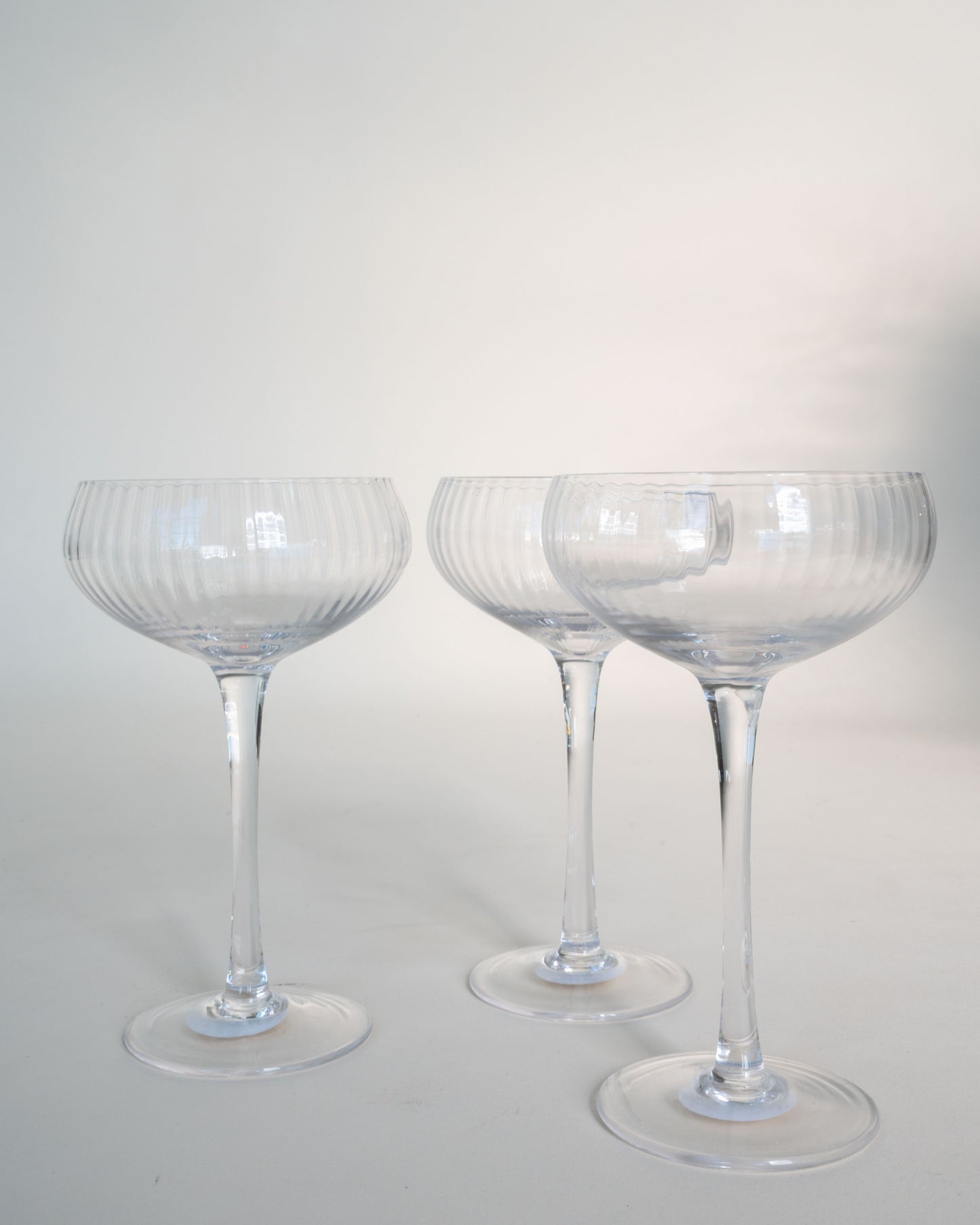Fluted Coupe Glass