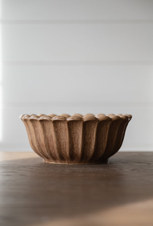 Pleated Serving Bowl