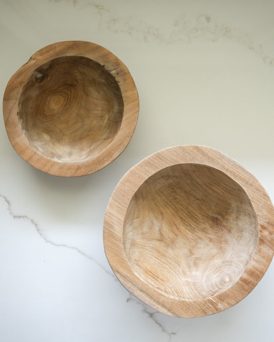 Teak Wood Bowl Set