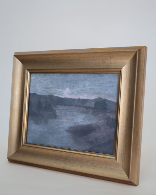 Hazy River Landscape Framed Art