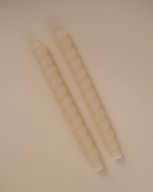 Ivory Twisted Tapers