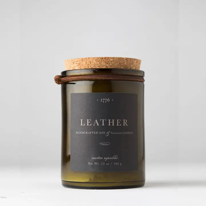 LEATHER Soy Candle