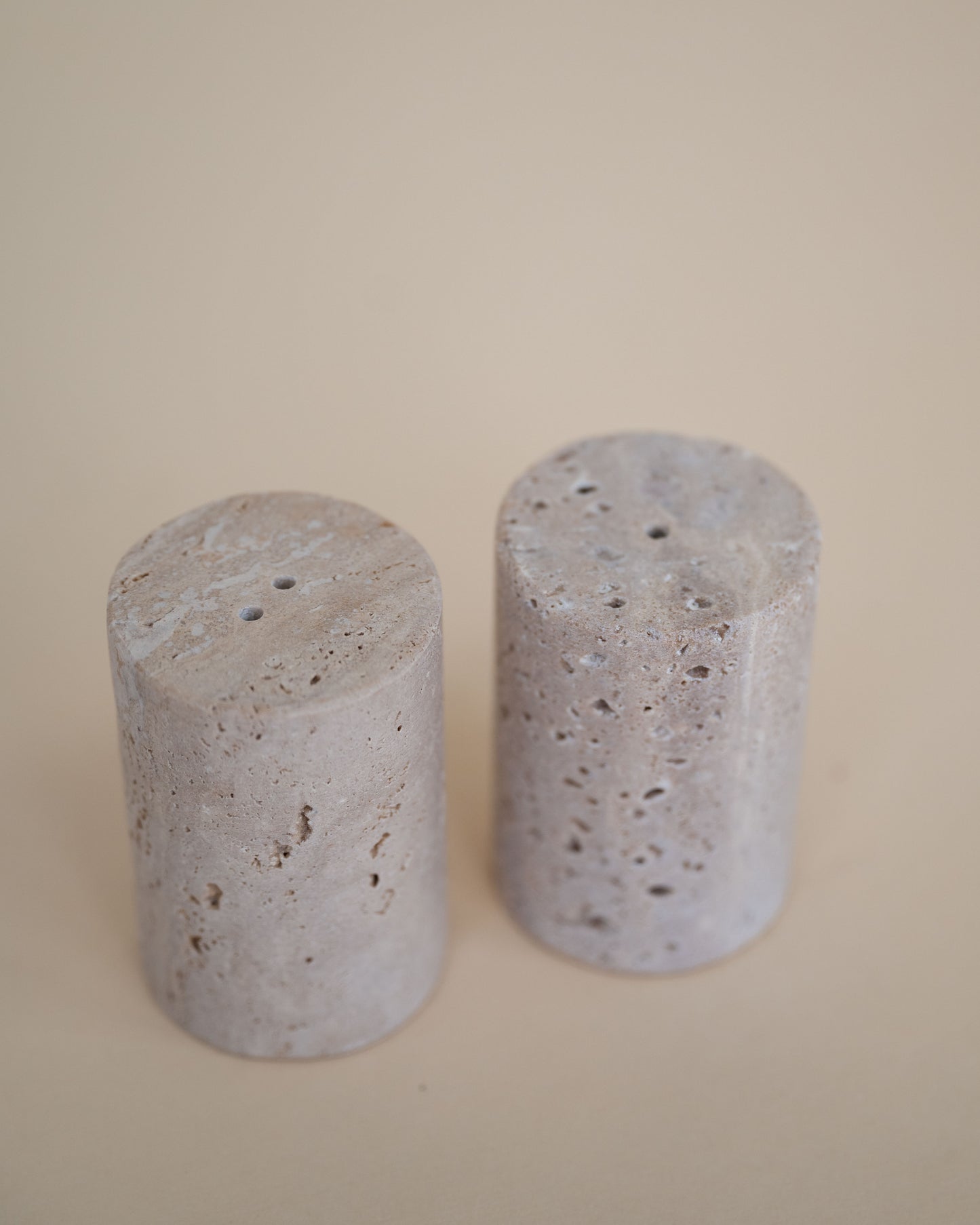 Travertine Salt and Pepper Shaker set