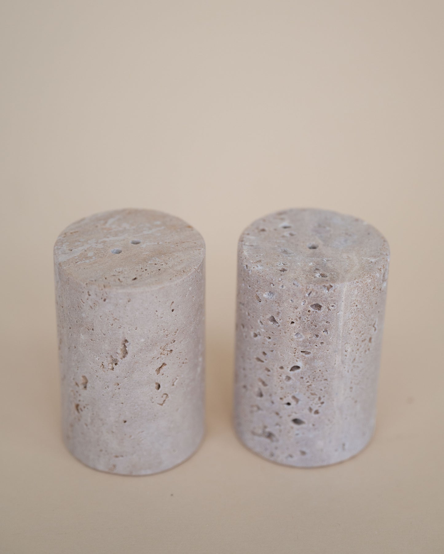 Travertine Salt and Pepper Shaker set