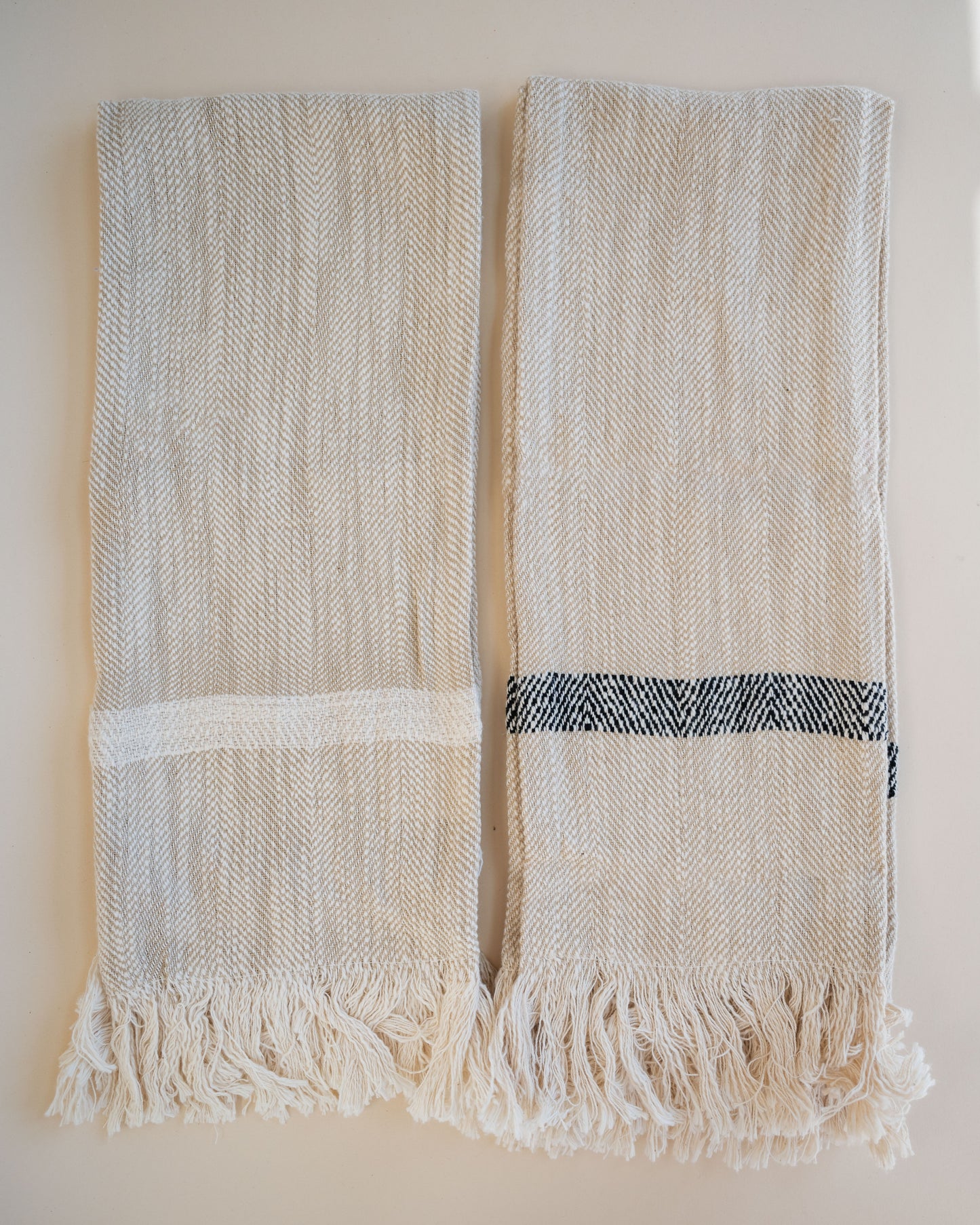 Linen Striped Tea Towels