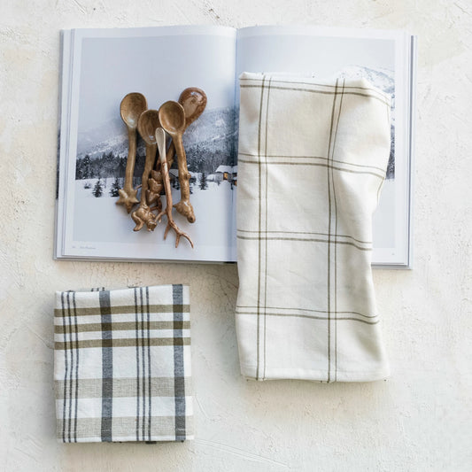 Grid Tea Towel set