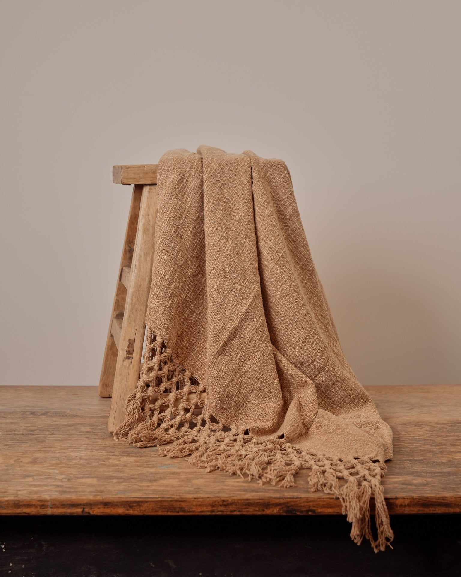 Layering Throw Blanket - Tan