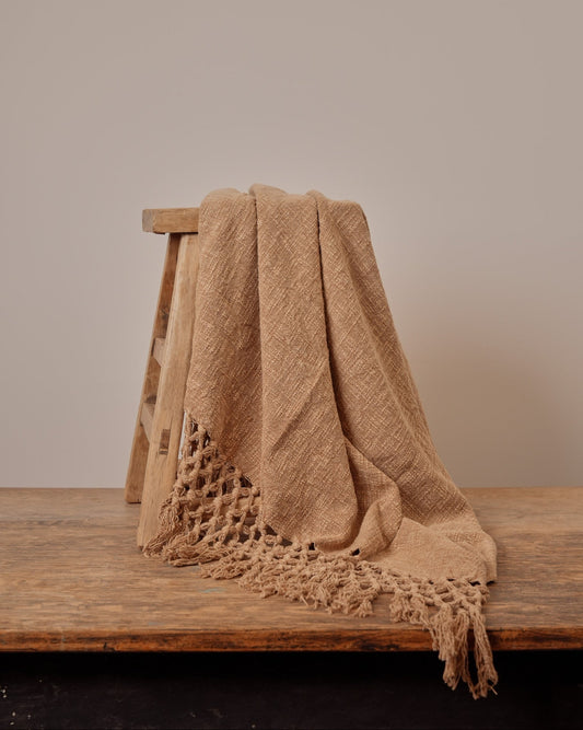 Layering Throw Blanket - Tan