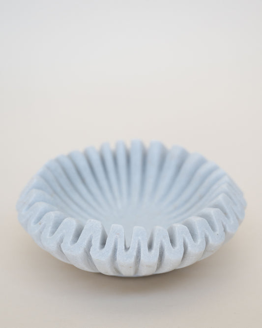 Fluted Marble Dish