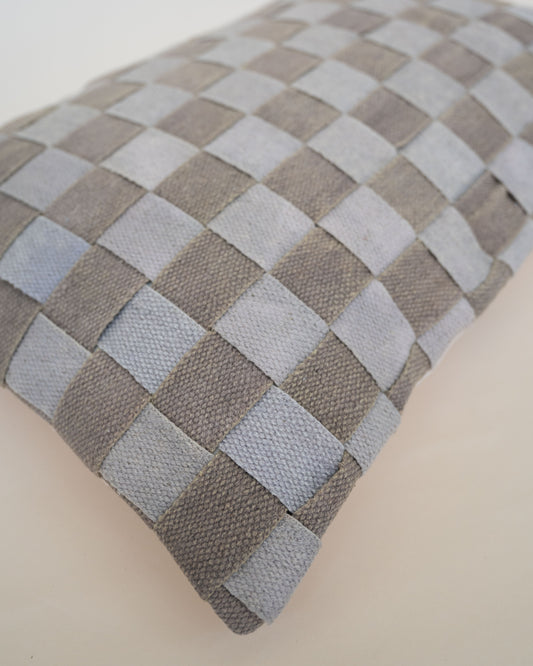 Checkered Lumbar Pillow