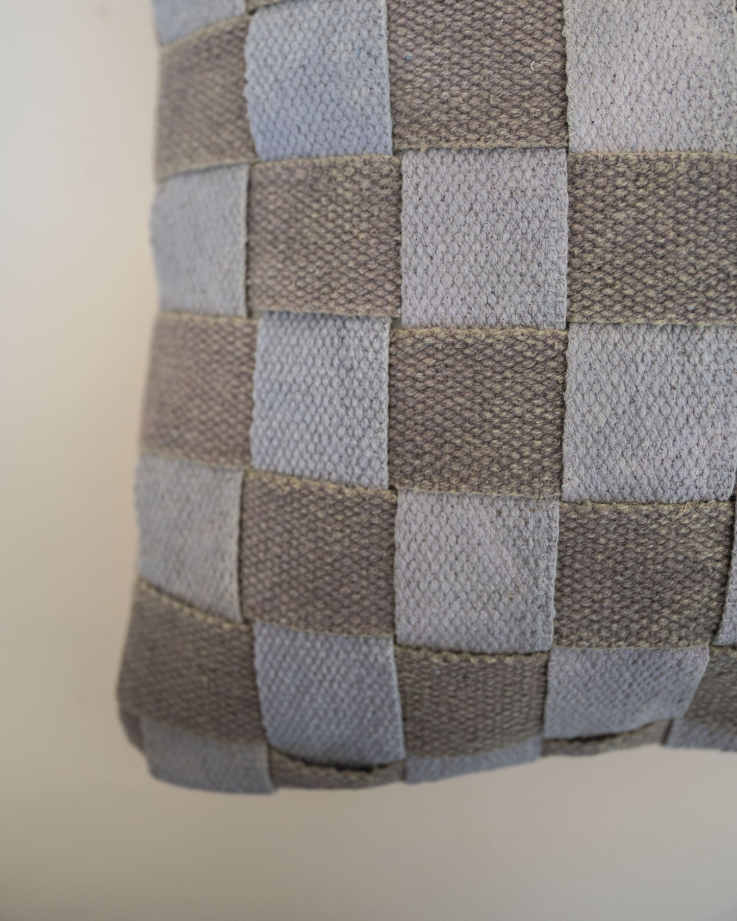 Checkered Lumbar Pillow