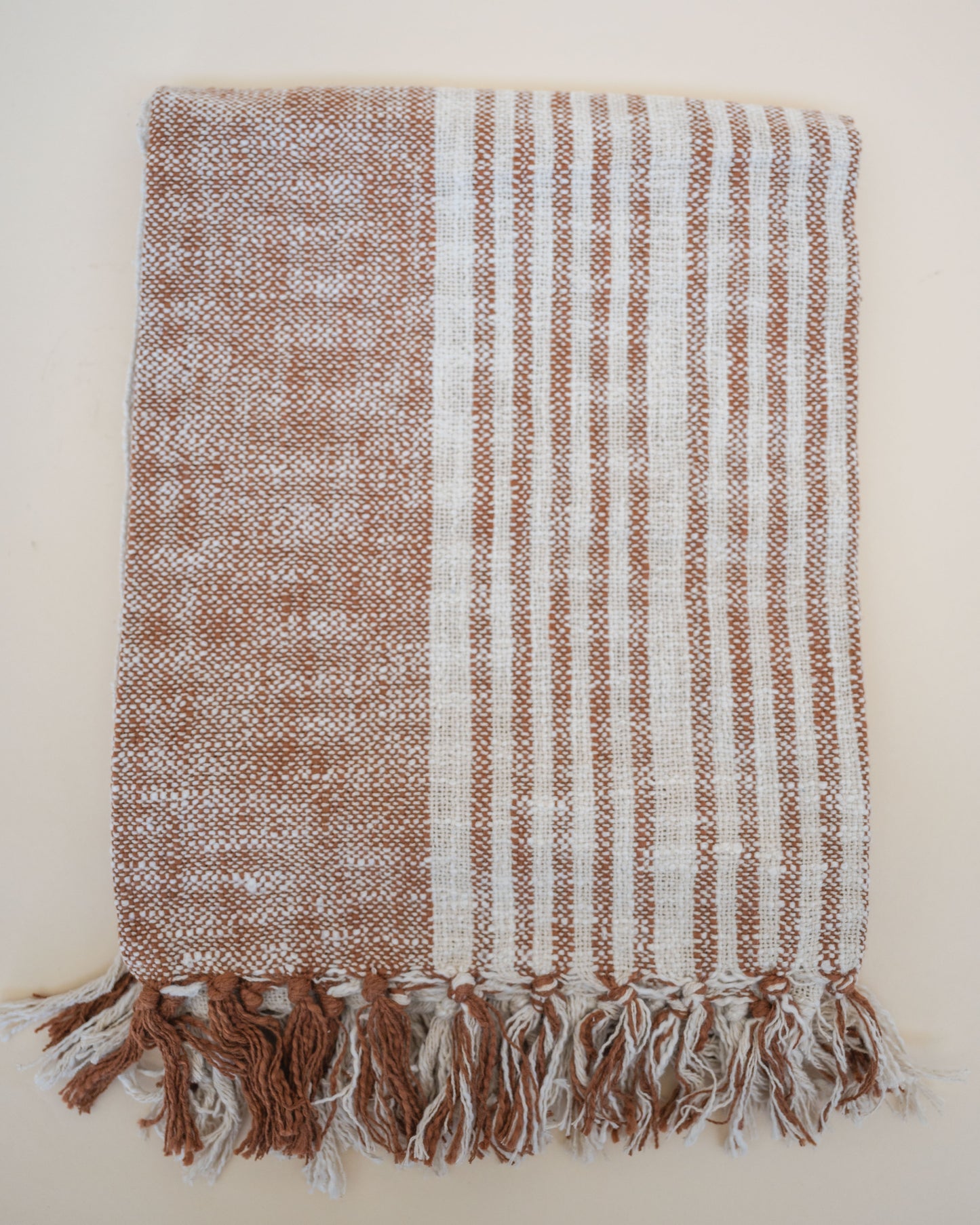 Autumn Striped throw