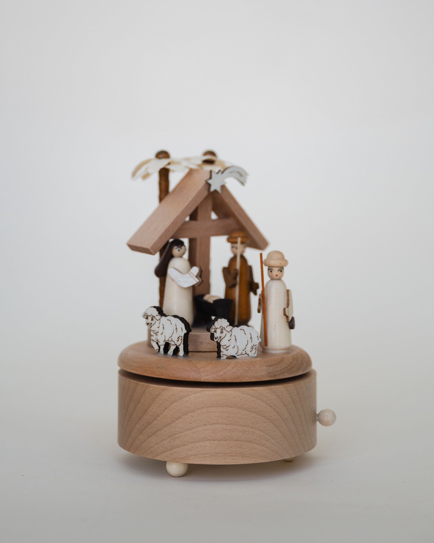 Wind-Up Nativity Music Box