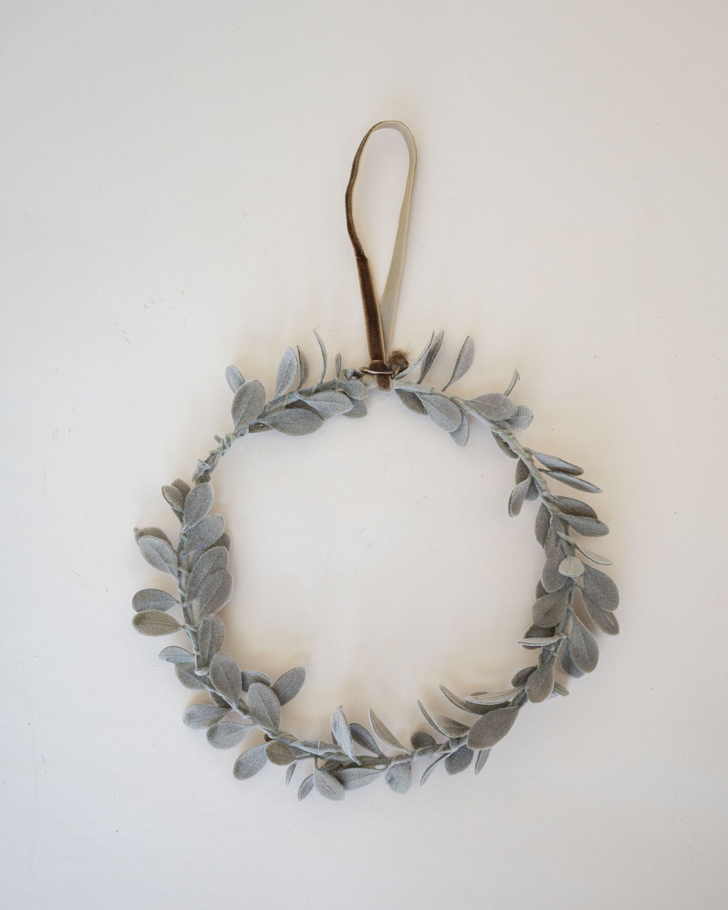 Olive Gray Mini Wreath