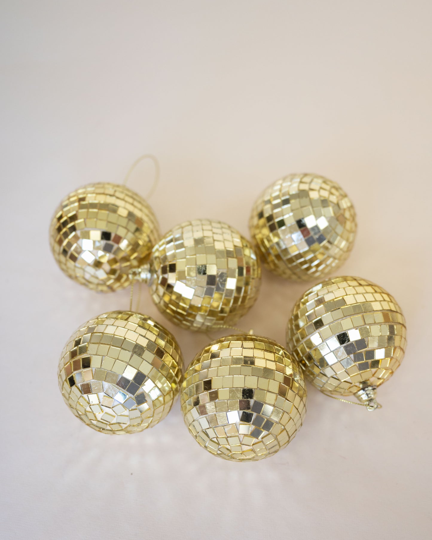 Gold Disco Ball Ornaments