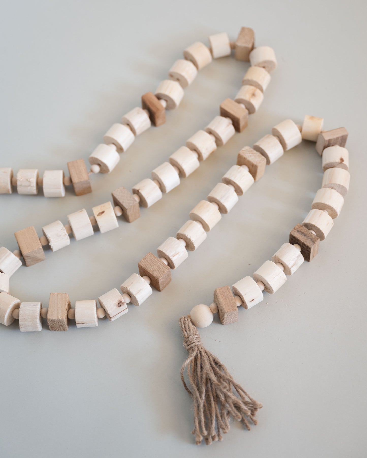 Piper Wood Block Bead Garland