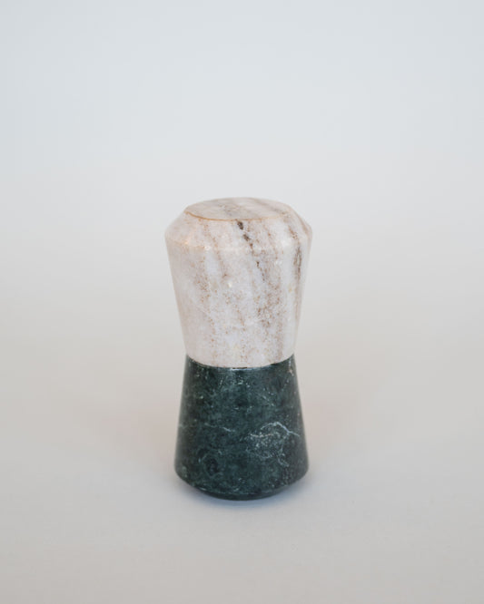 Stacking Marble Salt + Pepper Shaker set