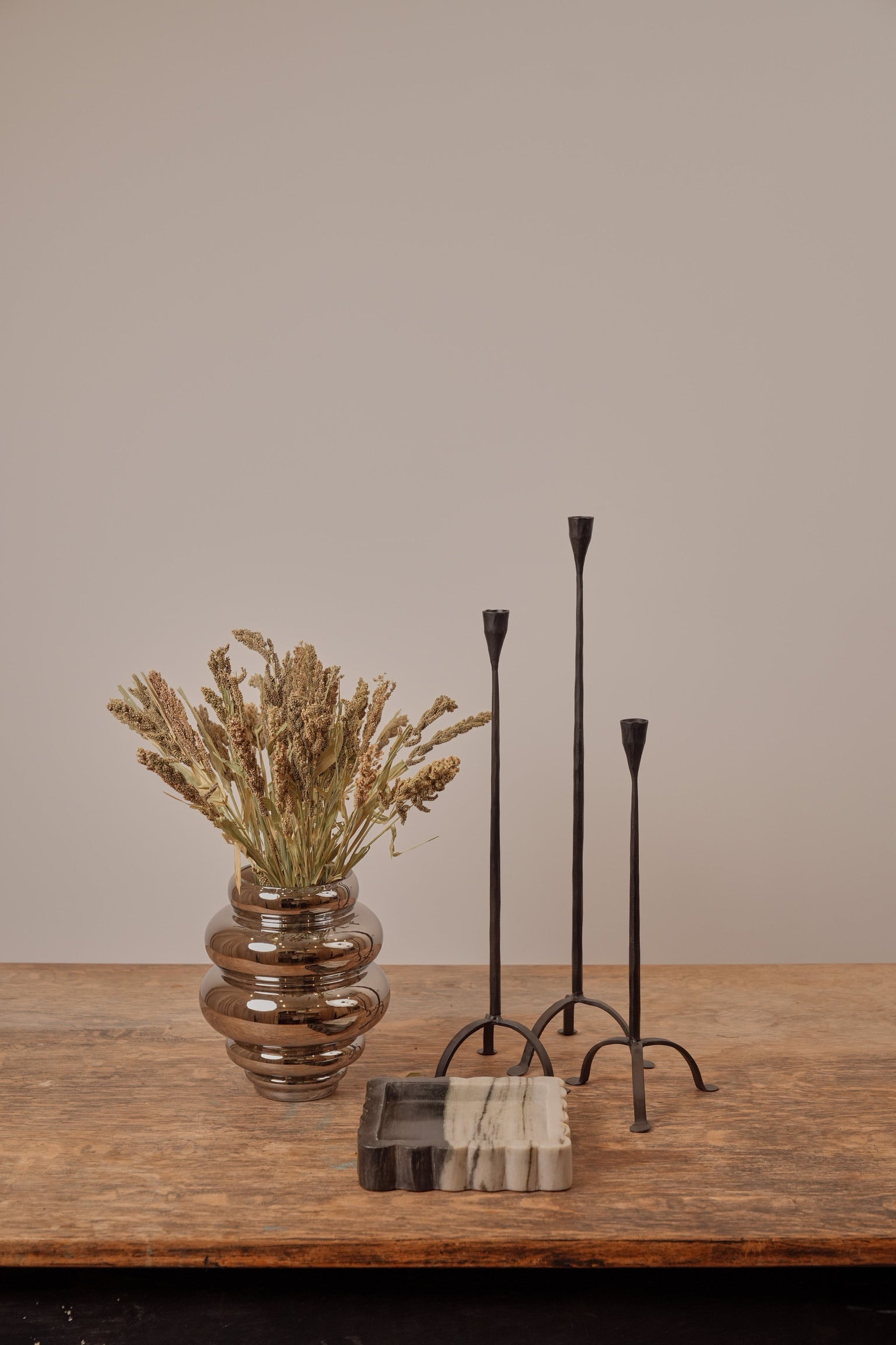 Chrome Hive Vase