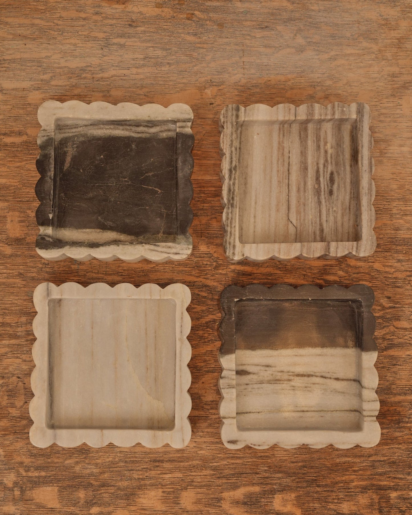 Marble Scalloped Tray