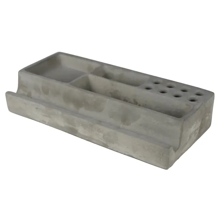 Cement Desk Organizer