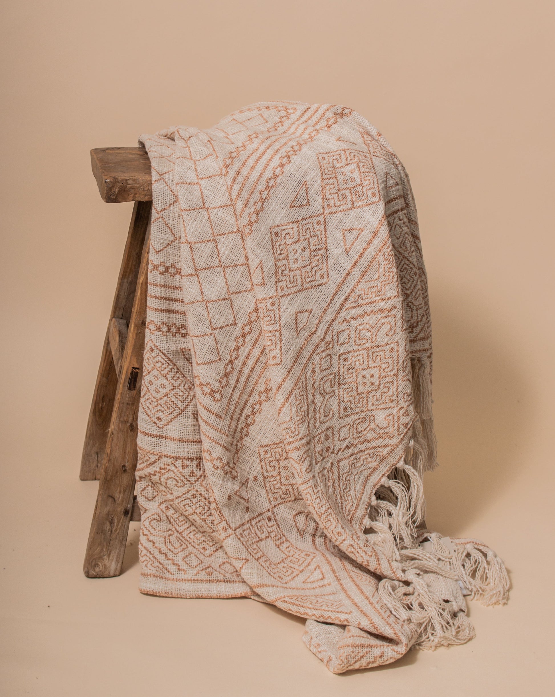 Clay Patterned Throw