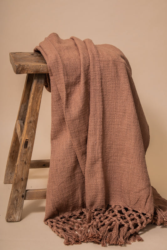 Layering Throw Blanket -Blush