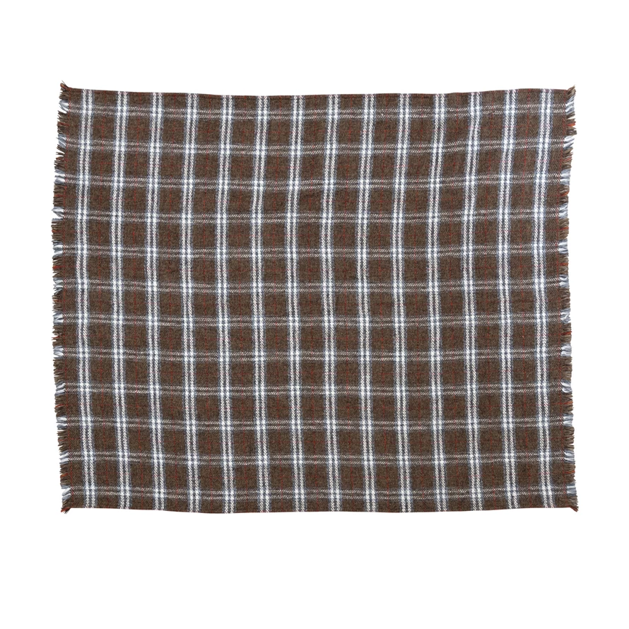 Harvest Throw Blanket-brown